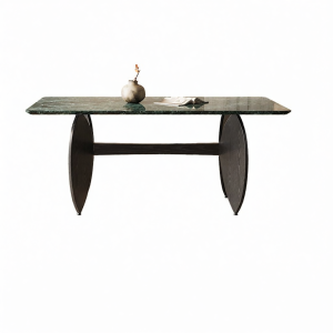 Natural Luxury Vintage Black Wooden Dining Table