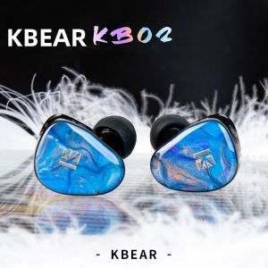 Tai Nghe Nhét Tai KBEAR KB02 Dual IEM Hifi Trình Điều Khiển Động Dẫn Xương 10mm+10mm Cáp Rời Có Dây