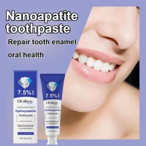 【Nanotechnology Toothpaste】 Nano-hydroxyapatite Toothpaste Repairs Tooth Enamel Relieves Tooth Sensitivity Fluoride-free Natural Whitening Fresh Breat Toothpaste protective effect Fluoridefree formula Comfort Plaque Cleaning Restorative Enamel Toothpaste