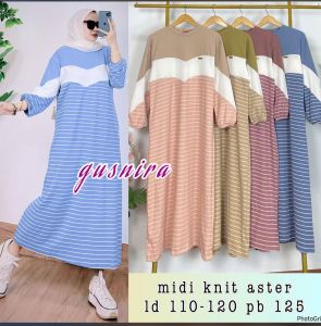 midi dress kenit aster