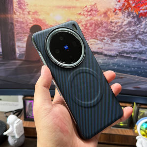 เคสแบบแข็งสำหรับ Vivo X200 X200s Pro Mini Ultraปลอกหุ้มหนังไม่มีกรอบคาร์บอนไฟเบอร์เคสครอบโทรศัพท์