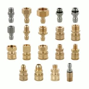 G1/4 High Pressure Washer Coupler Copper Quick Connect Fitting Male Thread Accessorie Car Washer Adapter Garden Irrigation Joint
