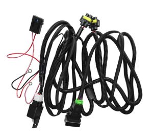H11 Car Fog Light Wiring Harness Work Light Sockets Wire LED Indicator Switch Automotive Relay For Honda Nissan