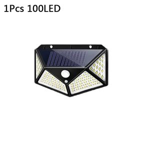 1/2/4Pcs New Solar Lights Outdoor 3 Modes Wall Lamp PIR Motion Sensor 100LED Classic Solar Street Light for Garden Courtyard