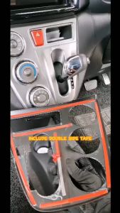 TCS Perodua myvi lagi best ICON 2011-2017 car forged carbon gear shift panel frame cover garnish accessories