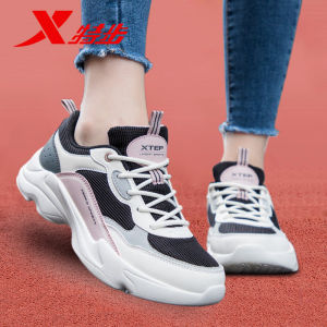 XTEP Womens Running Shoes Breathable Mesh Flagship Style Summer Sporty Trendy Dad Sneakers Comfortable Soft EVA Midsole