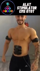 Alat Pengencang Otot Terapi EMS Stimulator Otot Six Pack ABS Abdominal Muscle Smart Fitnes Mobile Gym