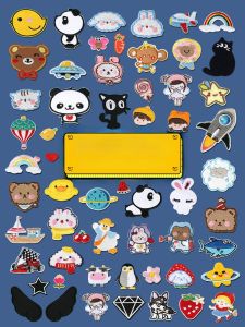 Cartoon Patch Sticker Self Adhesive Embroidered Clothes Pants Hole Mending Traceless Repairing down Jacket Patch without Sewing