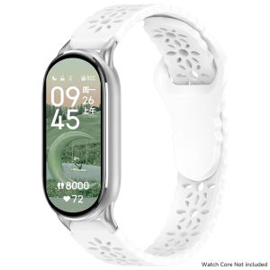 Silicone Strap For Xiaomi Watch 8/9/10 Sport Replacement Wristband Sunflower Hollow Out Band For Mi Band 9/8/10 Bracelet