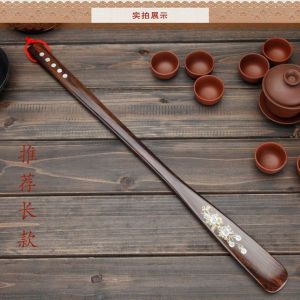 Dụng Cụ Cắm Giày Bằng Gỗ Hồng Đàn Dài Cầm Tay Dùng Tại Nhà Giúp Đỡ Trong Việc Mang Giày Gỗ Nguyên Khối Bền Bỉ