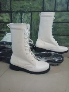 sepatu LKBB paskibra model pdl polos bahan semi kulit
