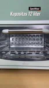 Votre V-120 Oven listrik 12 Liter Low 400 Watt Operasi Rotasi Electric Oven Kontrol Suhu Waktu