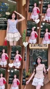 💰 Mahaheng💰 🌸 Chic Polka Belleเสื้อลายจุดดำสไตล์วินเทจน่ารัก + ระบายหน้าอกสองชั้น (สาปหน้า) ติดกระดุมหน้า สม็อคเอวรอบตัว ลายริ้ว งานน่ารักมากก ใส่สบาย ผ้าพริ้วสุดๆ #เสื้อครอปผู้หญิง ใส่สบาย น่ารัก แฟชั่นผู้หญิง แฟชั่นเกาหลี เสื้อราคาถูก