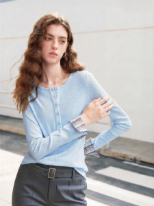 Toyouth | Áo Thun HENLEY Co Dãn Cổ Kiểu Học Đường Viền Nút
