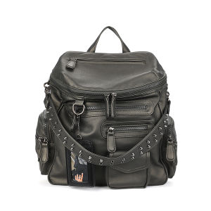 JANDRESS | Zippers Pockets Retro Rivet Style Backpack