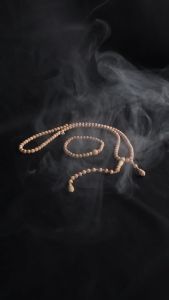 Gelang Tasbih 33 Butir Kayu Bidara Sidr Laut untuk Kesehatan & Ruqyah