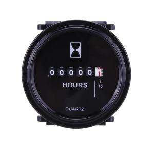 Đồng Hồ Đo Giờ Hoạt Động Động Cơ Thuyền Biển 6V-80V Đồng Hồ Đo Tròn 2 Inch Chống Nước Bộ Đếm Thời Gian Cơ Khí Cho Ô Tô Xe Máy Xe Tải