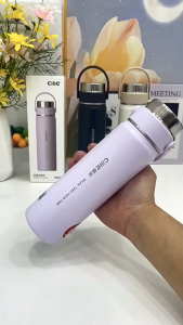 SUS316 Vacuum Flask Water Bottle Dual Head Leisure Travel Office Style