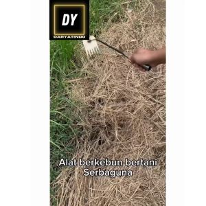 Alat Pencabut Rumput Liar Bahan Full Besi 6 Garpu Panjang 38 CM