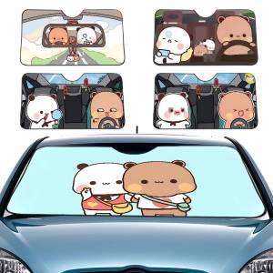 Bubu Dudu Car SunShade Windscreen Front Window Visor 70x130cm Sun Visor Solar Protect Plaid Gift Novelty Car