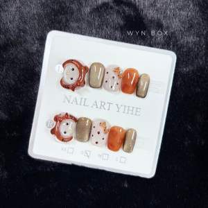 Nailbox thiết kế N20 – Kitty 3D nổi bật siêu dễ thương (Tặng hộp kính + keo + miếng dán + dũa)