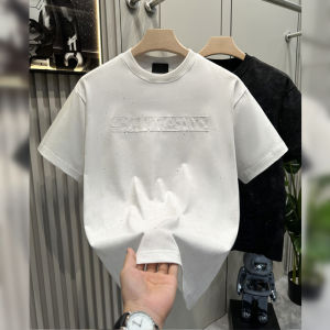 Retro Spun Cotton Short Sleeve T-Shirt Mens Loose American Style Half Sleeve Body Shirt Trendy Starry Sky Dyed Base Shirt
