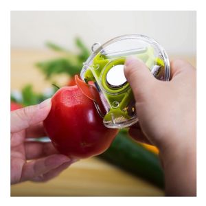 3 in 1 Stainless Steel Peeler Shredder Portable Manual Vegetable Fruit Cutter Multifunctional Scraper Kitchen Tool