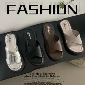 LKShoes สุดฮอต รองเท้าแตะลำลองสำหรับสุภาพสตรี รองเท้าแตะส้นหนาทรงสี่เหลี่ยมสวมใส่สบายสําหรับคุณผู้หญิงรูปทรงดีหรูและเป็นเอกลักษณ์ น่ารักน่าเป็นเจ้าของสุดๆ