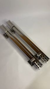 Handle Pintu Twin Dop Grafir  Minimslis 45cm Full Stainless/ Pegangan Pintu