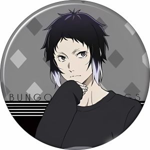 58mm Anime Bungo Stray Dogs Nakajima Atsushi Kunikida Doppo Cosplay COSTUME Badge Pin SPTE Tinplate Brooch Prop Xmas Gilf