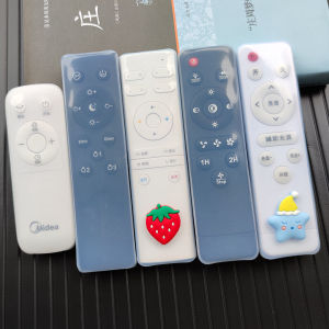 LED Ceiling Lamp Remote Control Protective Sleeve HD Transparent Shatter-Resistant Sets of Lamps Soft Silicone Waterproof and Dustproof Cover Cute