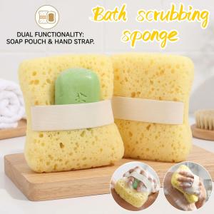 Ultra Soft Bath Sponge Shower Body Scrubber Lathering Net Premium Bath Ball Exfoliating Soap Pouch Bath Flower