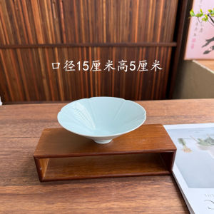 Jingdezhen 6 Inch Dessert Bowl Song Dynasty Imitation Blue Porcelain Lotus Mouth Bucket Bowl Commercial Noodle Bowl Chinese Ceramics