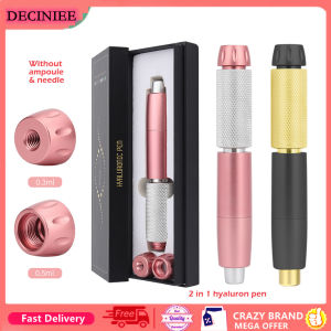 DECINIEE 2 in1 Hyaluron Pen 3 Level Pressure Hyaluronic Acid Pen for Anti Wrinkle Lip Lifting Meso with Ampoule Nozzle for Lip Filler
