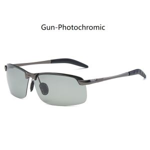 Men Photochromic Polarized Sunglasses Driving Fishing Chameleon Glasses Change Color Sun Glasses Day Night Vision Eyewear