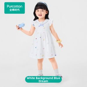Purcotton | Breathable Cool Feel Cotton Sleeveless Princess Dress