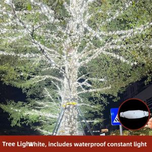 Solar Outdoor LED String Lights for Tree Decoration