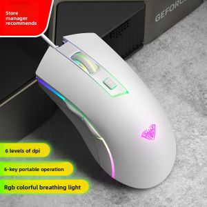 AULA | Quiet RGB Gaming Mouse Wired