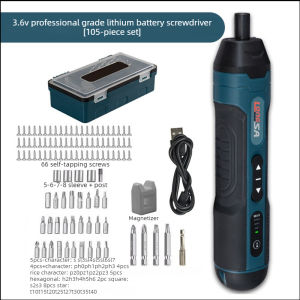 Cordless Electric Screwdriver Rechargeable Lithium Battery Mini Drill 3.6V Screwdriver Tools Set Household Maintenance Repair