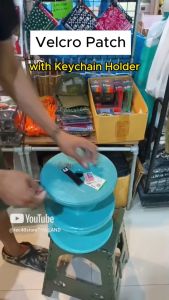 Tec40 USA VELCRO PATCH 50x35mm with Keychain Holder พวงกุญแจ อาร์มตีนตุ๊กแก ARMBAND MADE IN THAILAND Tec40store