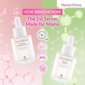 Mamas Choice Advanced Brightening Serum | 11 Hyaluronic Acids Niacninamide Vitamin C Peony Extract | 30 ml