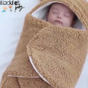 Baby Blanket Newborn Baby Swaddle Wrap Soft Winter Plush Blanket Baby Bedding Receiving Blanket Sleeping Bag