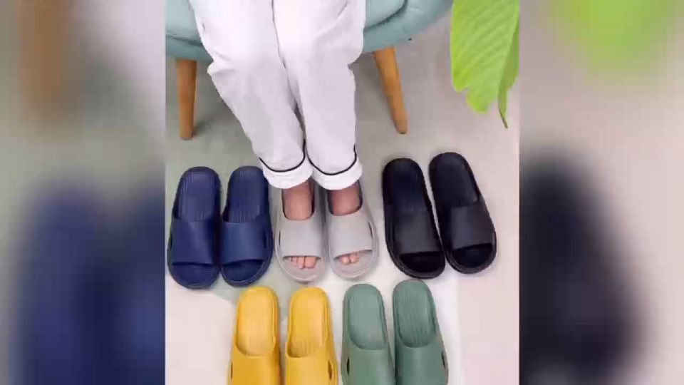 New Comfortable Bathroom Anti-Slip Women's Home Slippers & Men's Indoor Slippers