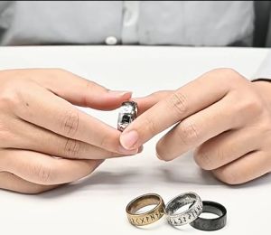 Kemstone Viking Stainless Steel Ring Ancient Silver Gold Plated Ring for Men Jewelry