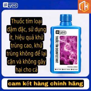 Thuốc tím Disinfectant đậm đặc giúp khử trùng diệt khuẩn cá mới hồ cá cảnh cây thuỷ sinh chai 235ml.