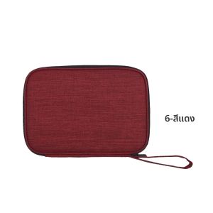 กระเป๋ามัลติฟังก์ชั่นกระเป๋าเดินทางสําหรับสายนาฬิกากระเป๋าเก็บกระเป๋าแบบพกพากล่องสําหรับสายเคเบิลข้อมูล 300D ผ้ากันน้ํากรณี