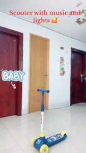 Kids Scooter Big LED Wheels Scooter for kids With light and music Outdoor Toys Foldable Scooter