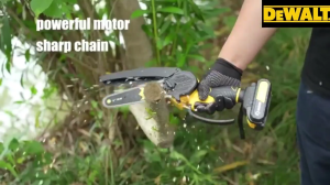 1300W DeWalt Heavy Duty 6 Inch Cordless Chainsaw Original Electric Wood Cutter Pruning Saw 2 Battery Set