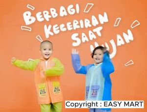 Jas Hujan Setelan Anak Kecil Lucu Imut Murah Gajah Elephant Kids