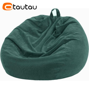 OTAUTAU Children Adults Corduroy Bean Bag Cover Doll Storage Beanbag Pouf DD005【No Filler Inside!Need Fill It By Yourself!】